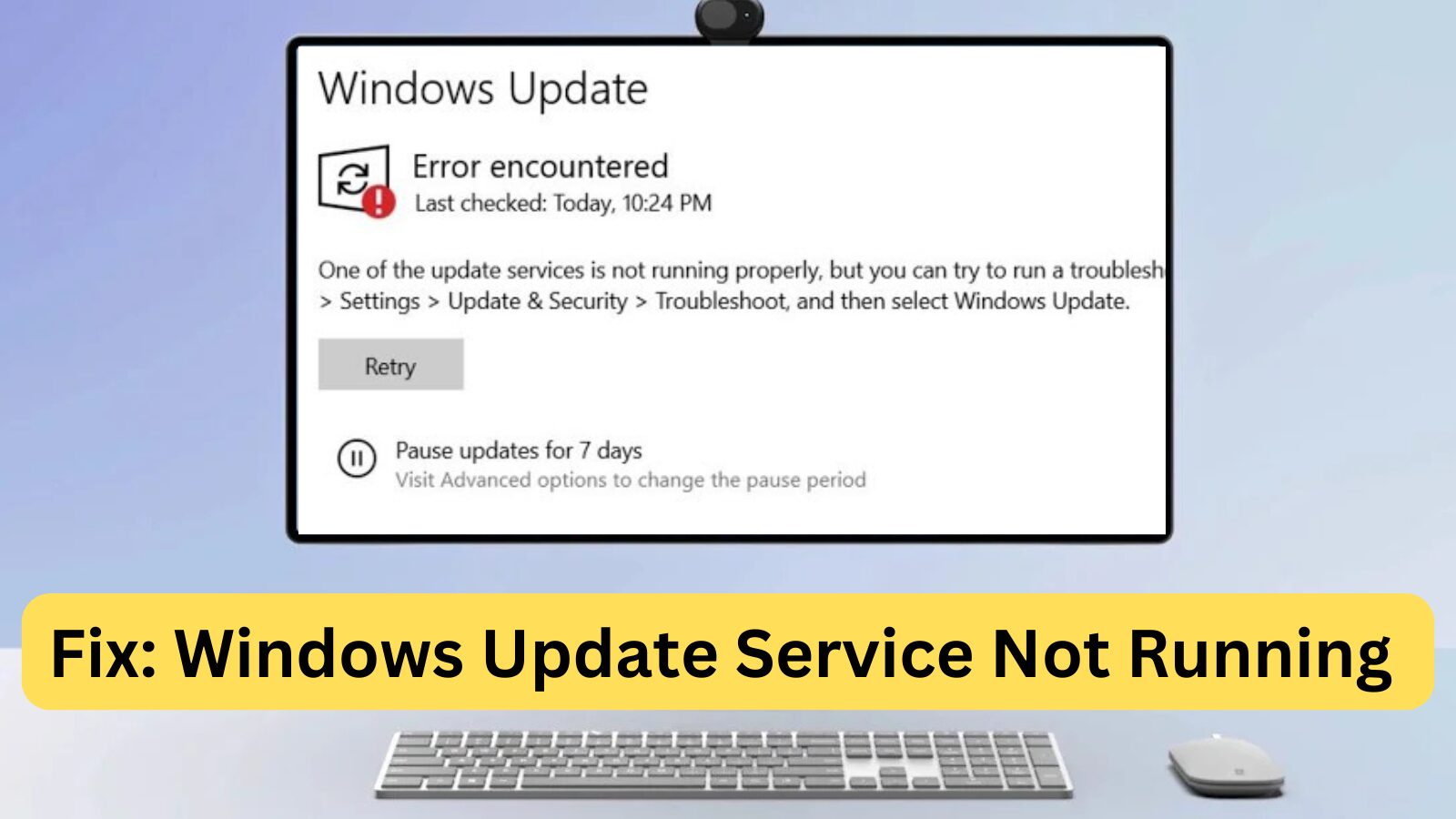 Fix: Windows Update Service Not Running