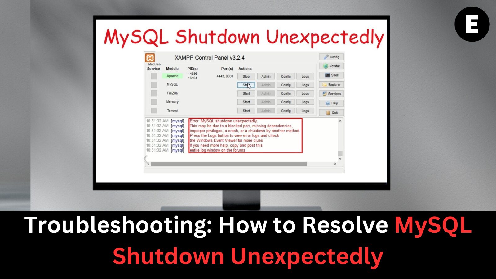 Troubleshooting: How to Resolve MySQL Shutdown Unexpectedly